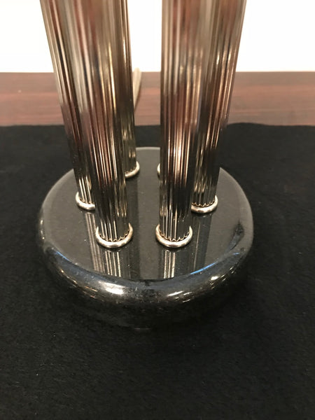 Pair of French Art Deco "Waterfall" Table Lamps Signed by Sabino