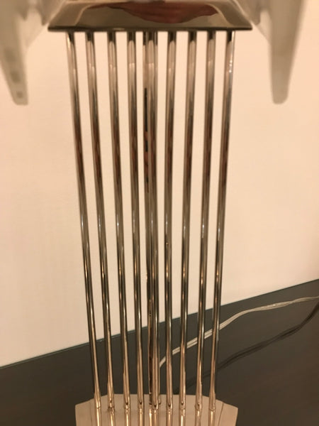 French Art Deco Desk Lamp Signed by Gênet et Michon