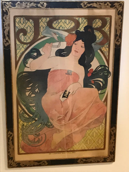 Art Nouveau Alphonse Mucha Original JOB Poster, 1898
