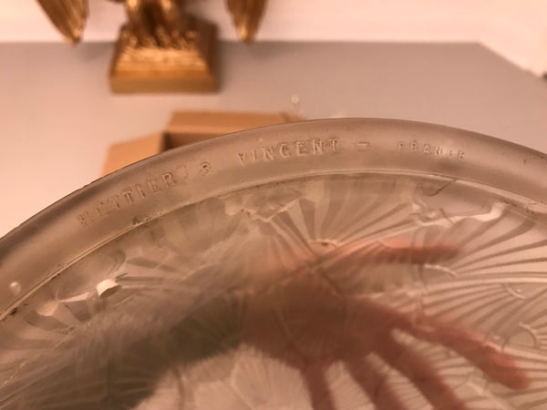 French Art Deco Pendant Chandelier by Hettier and Vincent