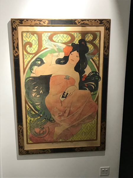 Art Nouveau Alphonse Mucha Original JOB Poster, 1898