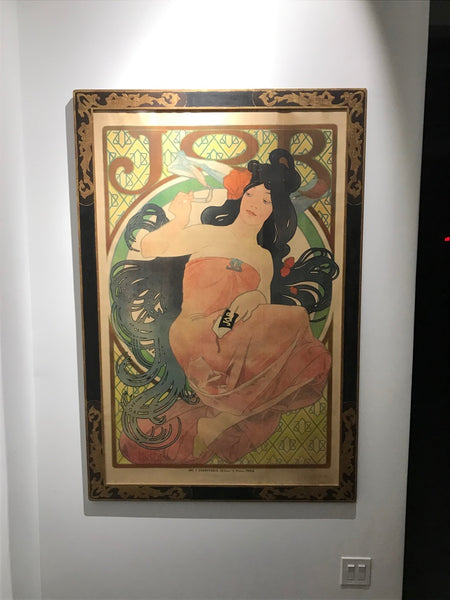 Art Nouveau Alphonse Mucha Original JOB Poster, 1898