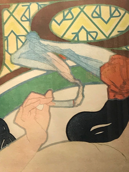 Art Nouveau Alphonse Mucha Original JOB Poster, 1898