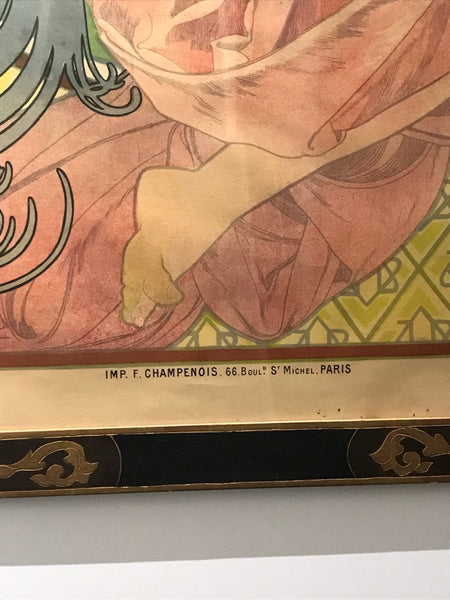 Art Nouveau Alphonse Mucha Original JOB Poster, 1898